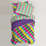 Dream Factory Kids Rainbow Hearts 7-piece Bed in a Bag with Sheet Set