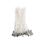 100 Piece 6 inch Candle Wicks for Making Pre Waxed DIY Cotton Wick with Tabs