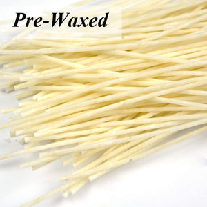 100 Piece 6 inch Candle Wicks for Making Pre Waxed DIY Cotton Wick with Tabs