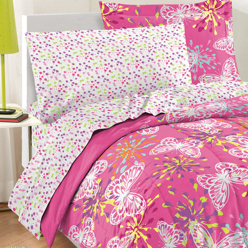 Dream Factory Butterfly Party Bedding Comforter Set