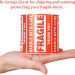 1 Roll 500 2" x 3" Inches FRAGILE HANDLE WITH CARE THANK YOU Stickers Labels