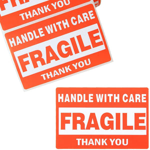 1 Roll 500 2" x 3" Inches FRAGILE HANDLE WITH CARE THANK YOU Stickers Labels