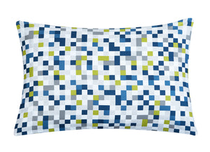 Modern Geo Blocks 7-Piece Bed in a Bag Reversible Bedding Comforter Set