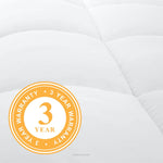 Reversible White Down Alternative Quilted Comforter, All-Season Hypoallergenic Microfiber