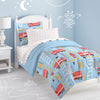 Dream Factory Fire Truck Bed In A Bag Comforter Set, Blue