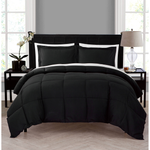 Luxurious Black & White Ultra Soft Down Alternative 7-Piece Comforter Set