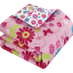 Kids Daisy Floral Bed in a Bag Complete Bedding 7-Piece Girls Pink Comforter Set