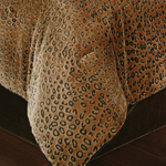 Cheetah Animal Print Bedding Plush Velvet Safari 3-Piece Comforter Set 