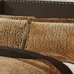 Cheetah Animal Print Bedding Plush Velvet Safari 3-Piece Comforter Set 