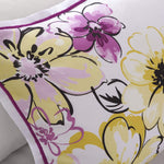 Olivia Vibrant Floral Microfiber Teen Bedding, Girls 5-Piece Comforter Set By Intelligent Design