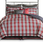 Williamsport Red Plaid 4-Piece Comforter Set