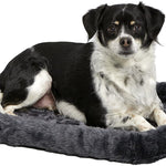 MidWest Quiet Time Fleece Dog Crate Mat, Dog Bed