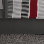 Red and White Stripe 8-Piece Bedding Set, Coordinating Bed in a Bag