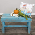 Del Hutson Designs Handmade Barnwood Bench - Natural & White