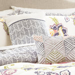 Lush Decor Ultra-Soft Aster Quilted Comforter Coral/Navy 5-Piece Set