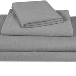 Luxurious All Natural Prewashed Cotton Chambray Duvet Cover Set