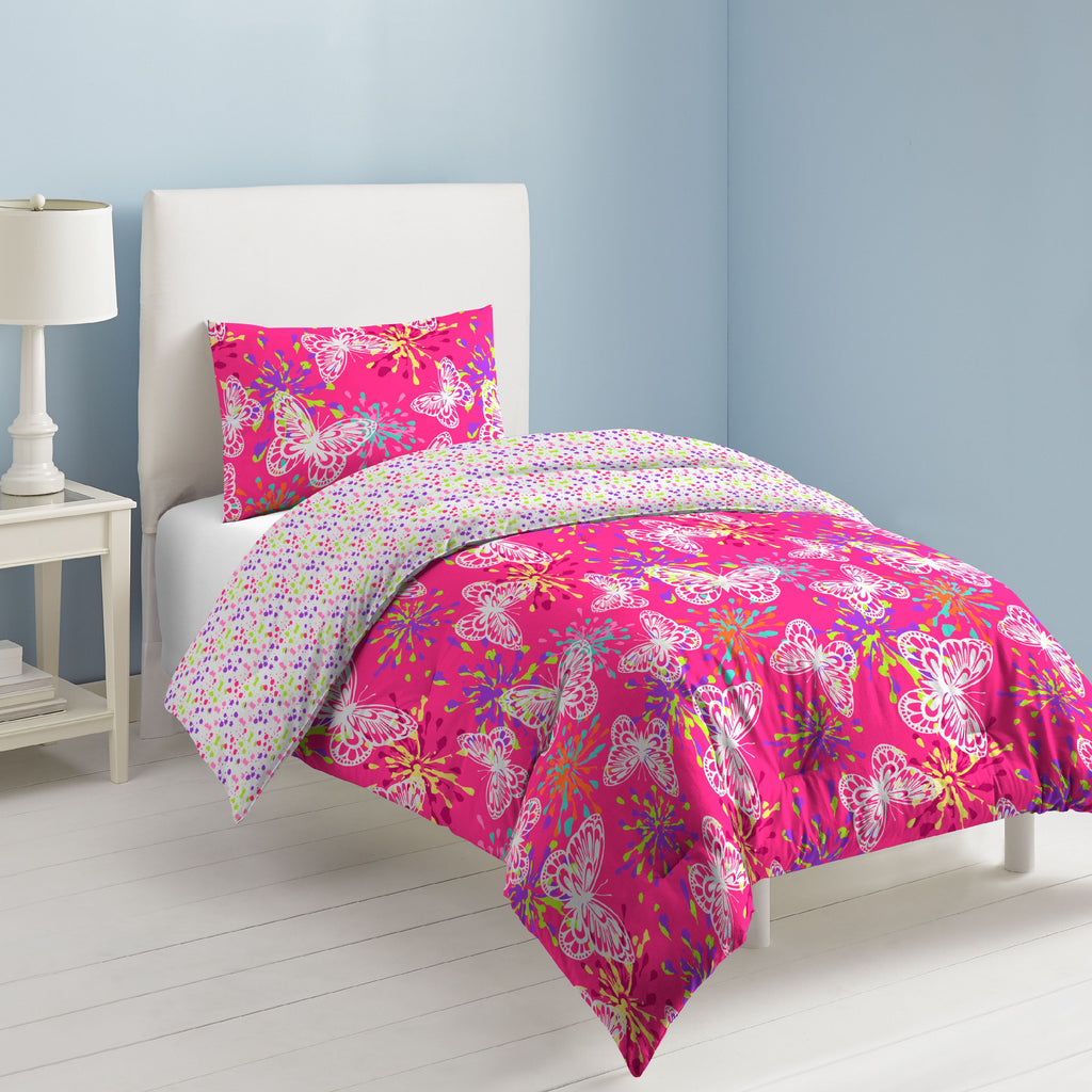 Dream Factory Butterfly Party Bedding Comforter Set