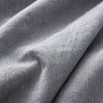 Luxurious All Natural Prewashed Cotton Chambray Duvet Cover Set