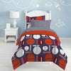 Dream Factory All Sports 7-Piece Bed in a Bag with Sheet Set Navy Blue