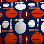 Dream Factory All Sports 7-Piece Bed in a Bag with Sheet Set Navy Blue