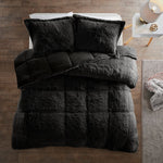 Malea Soft Plush Shaggy Faux Fur Comforter Set