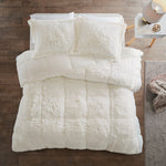 Malea Soft Plush Shaggy Faux Fur Comforter Set