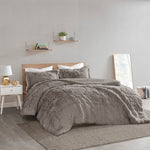 Malea Soft Plush Shaggy Faux Fur Comforter Set