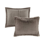 Malea Soft Plush Shaggy Faux Fur Comforter Set