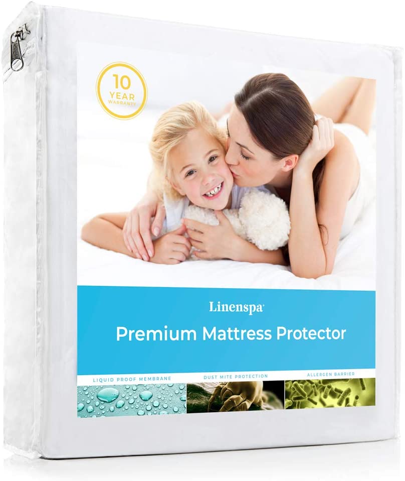 Linenspa Essentials Premium Smooth Fabric Pillow Protector