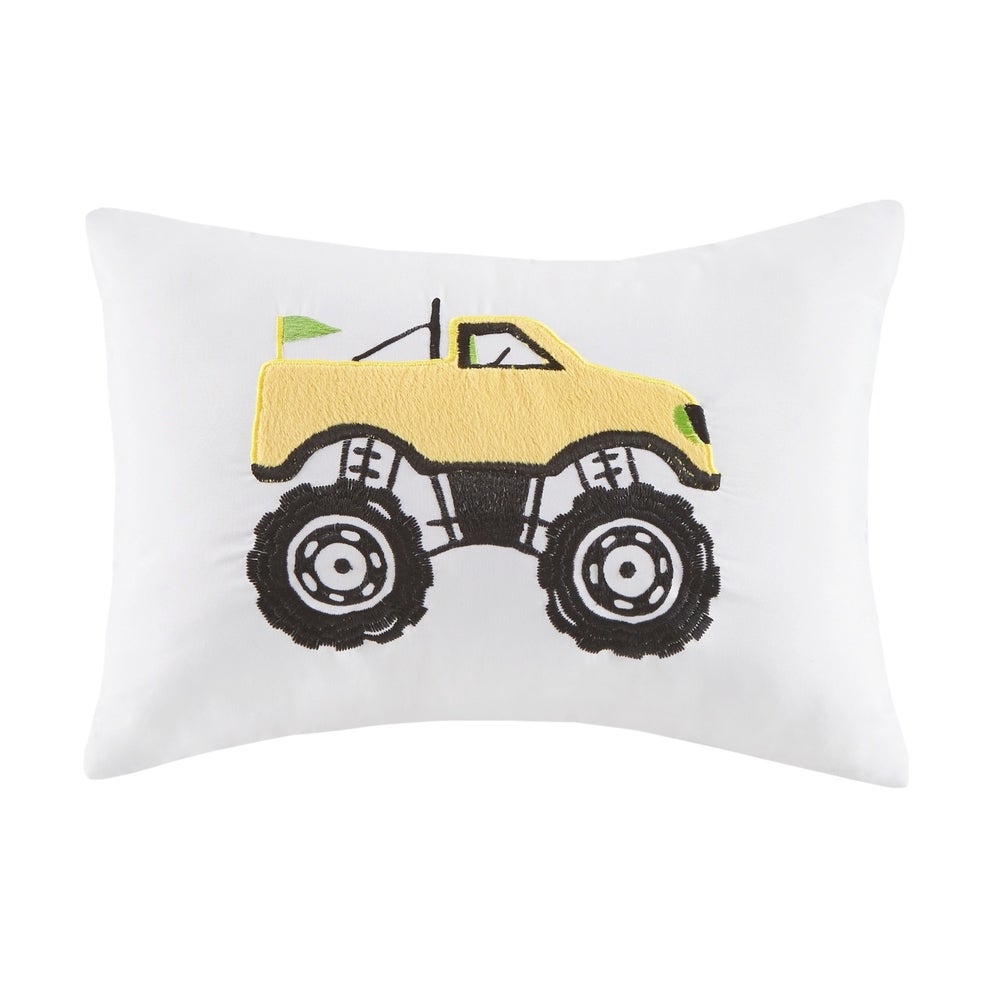 Mi Zone Fun Kids Gavin Monster Truck Comforter Set - Blue