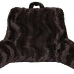 Stylish Ultra-Soft Bed Rest Homes & Gardens Swirls Faux Fur Backrest Pillow