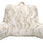 Stylish Ultra-Soft Bed Rest Homes & Gardens Swirls Faux Fur Backrest Pillow